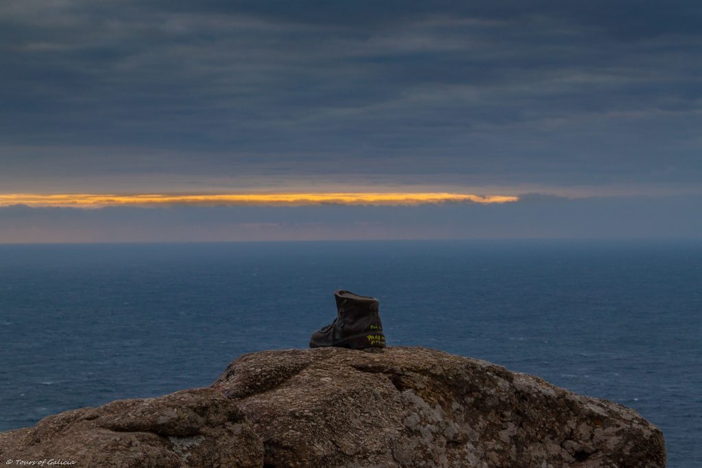 Finisterre Pilgrims boot sculpture