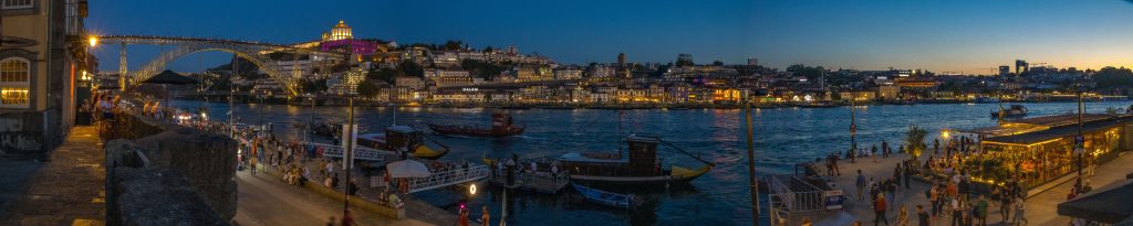 Porto at night